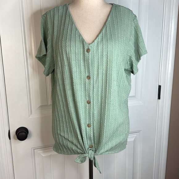 Weatherproof Vintage Ladies' Tie Front Top XXL - Picture 4 of 9